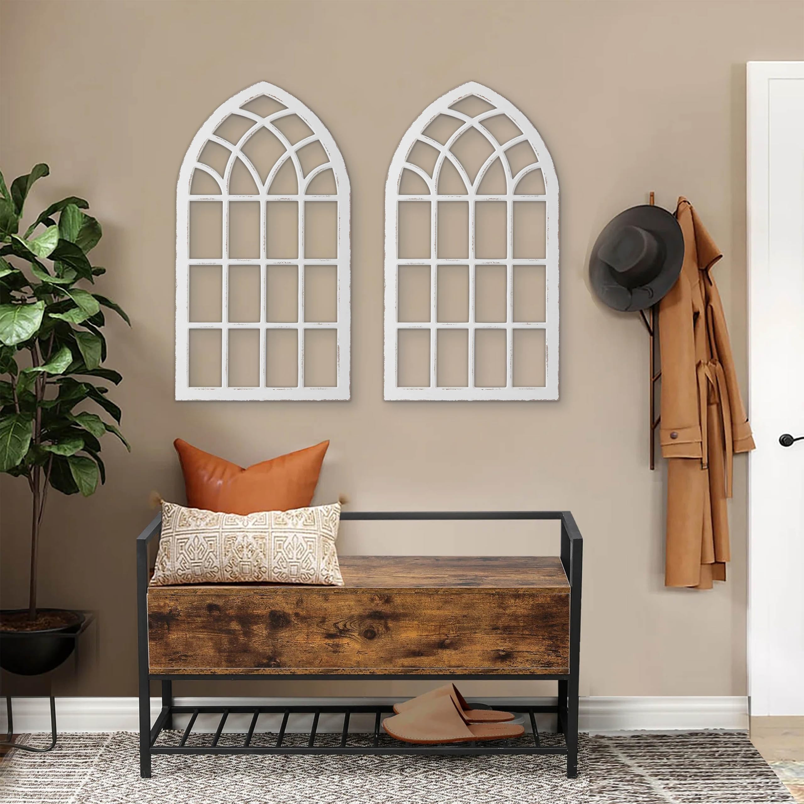 Amazon.com: Sintosin Large Farmhouse Arched Window Frame Wall
